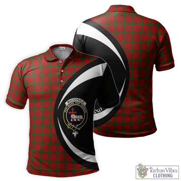 MacDonald (McDonald) of Sleat Tartan Men's Polo Shirt with Family Crest Circle Style Kid - Tartan Vibes Clothing