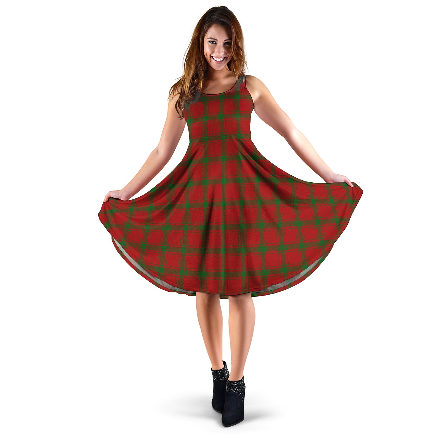 MacDonald (McDonald) of Sleat Tartan Sleeveless Midi Womens Dress XL - Tartan Vibes Clothing