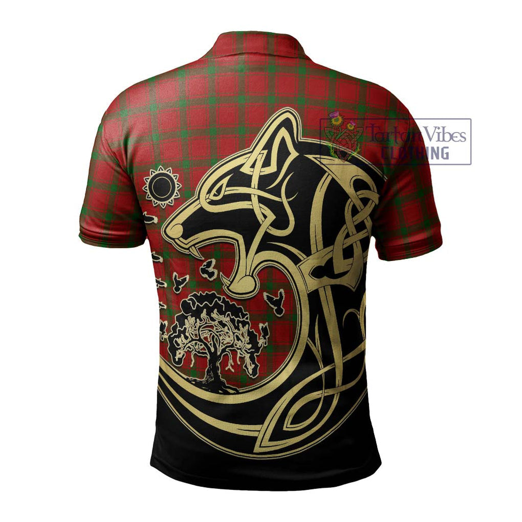 MacDonald (McDonald) of Sleat Tartan Polo Shirt with Family Crest Celtic Wolf Style - Tartan Vibes Clothing