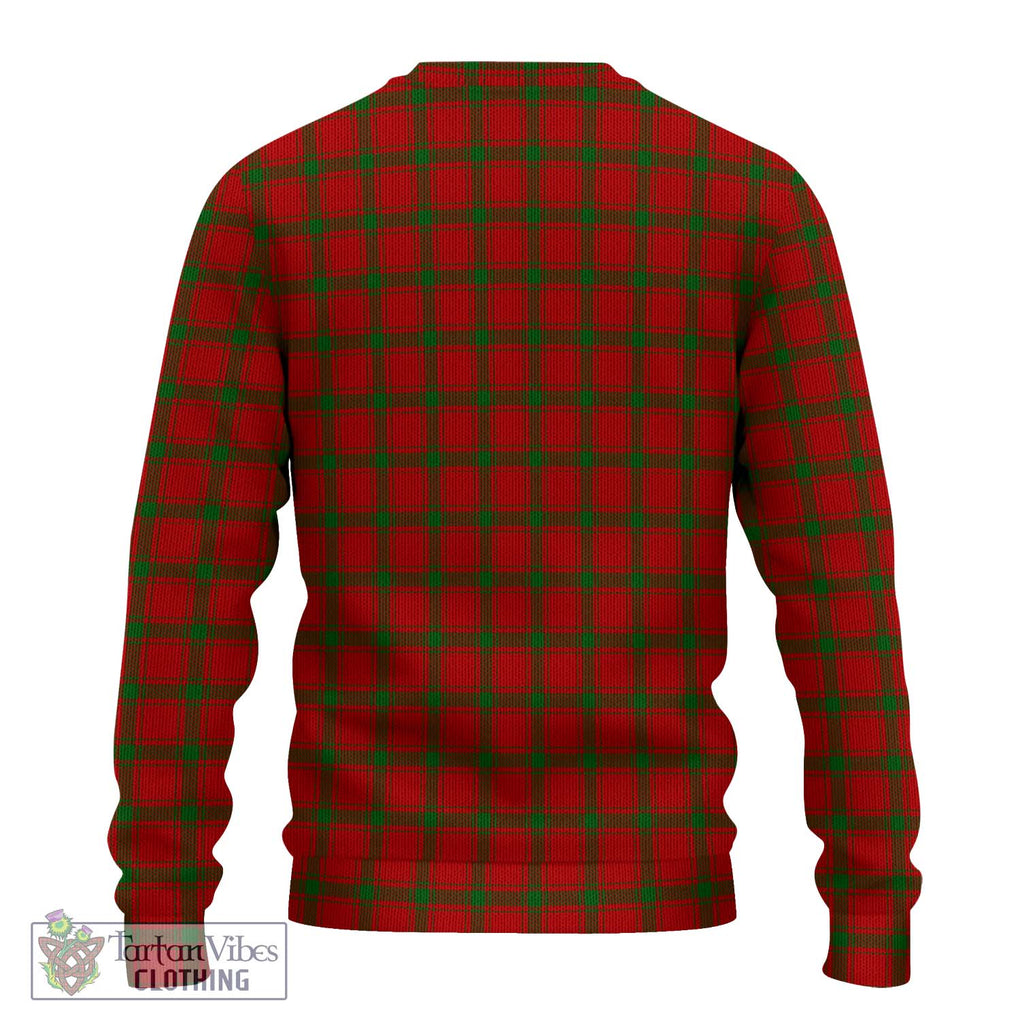 MacDonald (McDonald) of Sleat Tartan Knitted Sweater with Family Crest DNA In Me Style - Tartanvibesclothing Shop