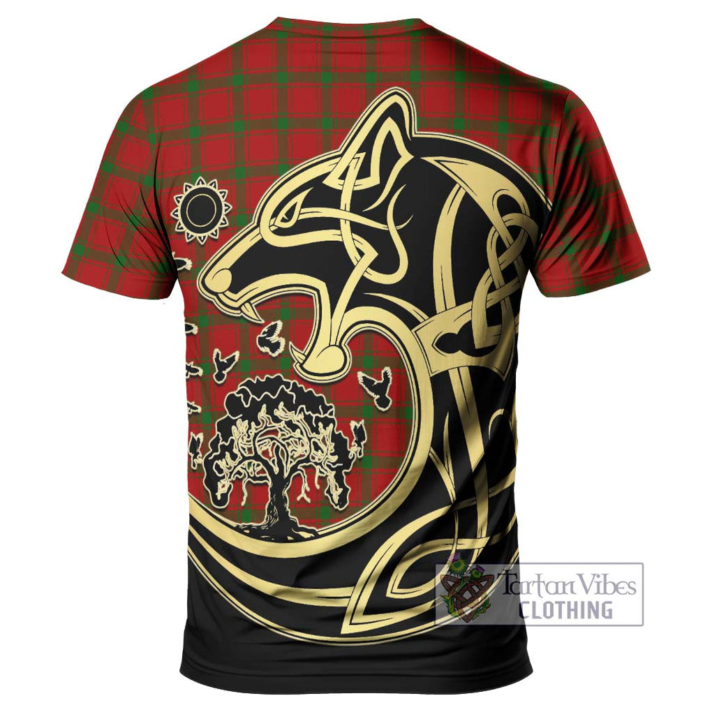 MacDonald (McDonald) of Sleat Tartan T-Shirt with Family Crest Celtic Wolf Style - Tartan Vibes Clothing