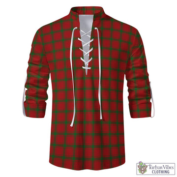 Tartan Vibes Clothing MacDonald of Sleat Tartan Men's Scottish Traditional Jacobite Ghillie Kilt Shirt