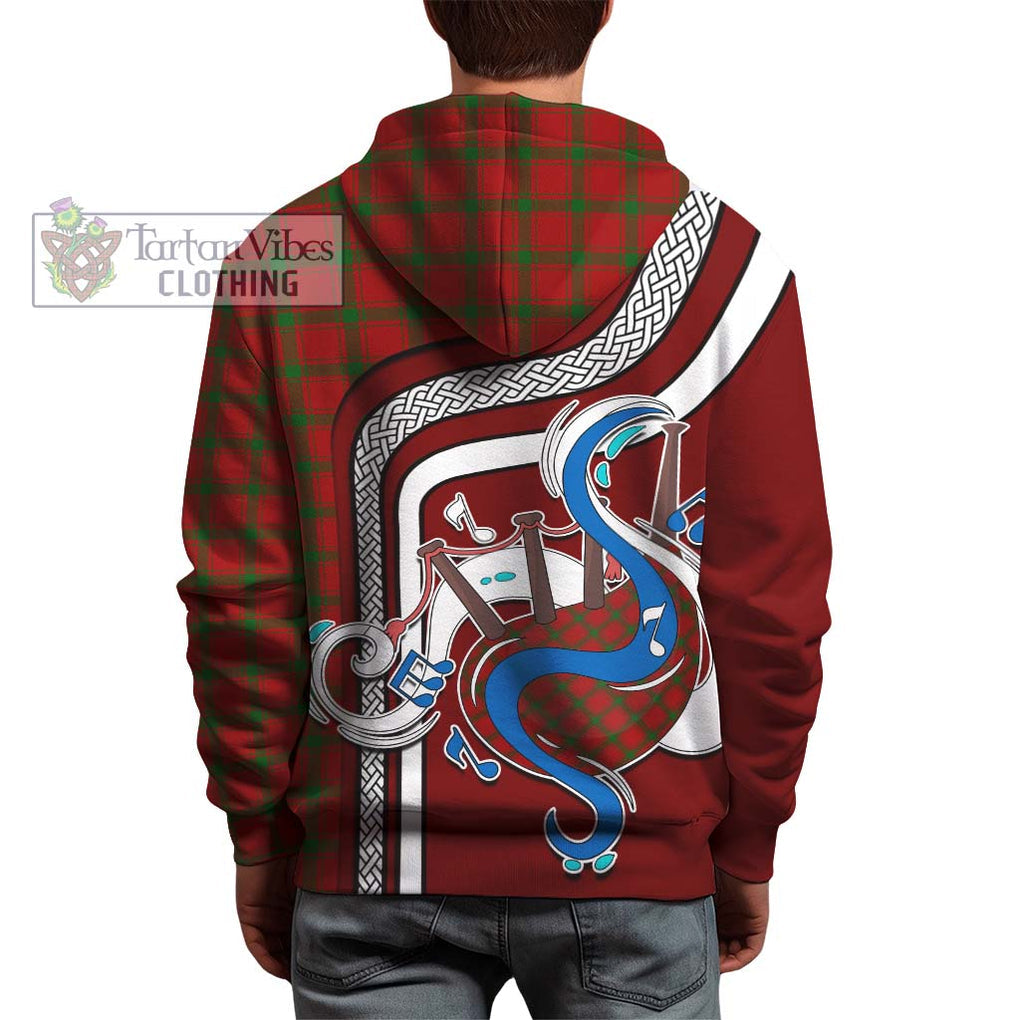 MacDonald (McDonald) of Sleat Tartan Hoodie with Epic Bagpipe Style - Tartanvibesclothing Shop