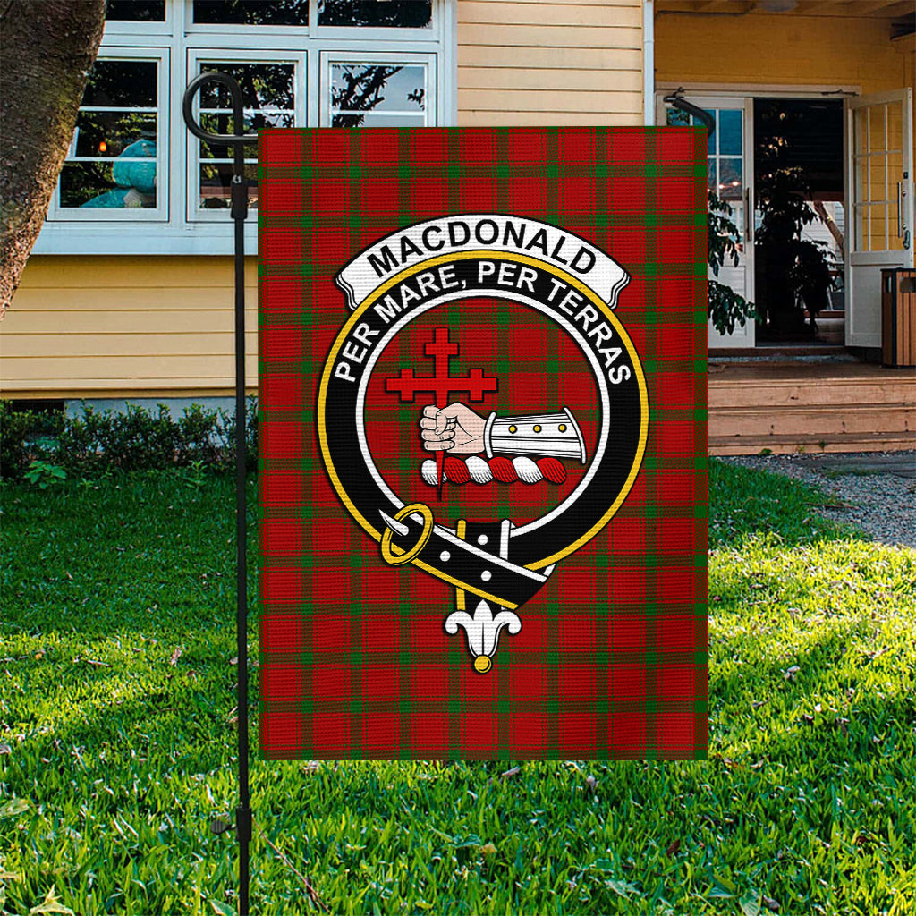 MacDonald (McDonald) of Sleat Tartan Flag with Family Crest - Tartan Vibes Clothing