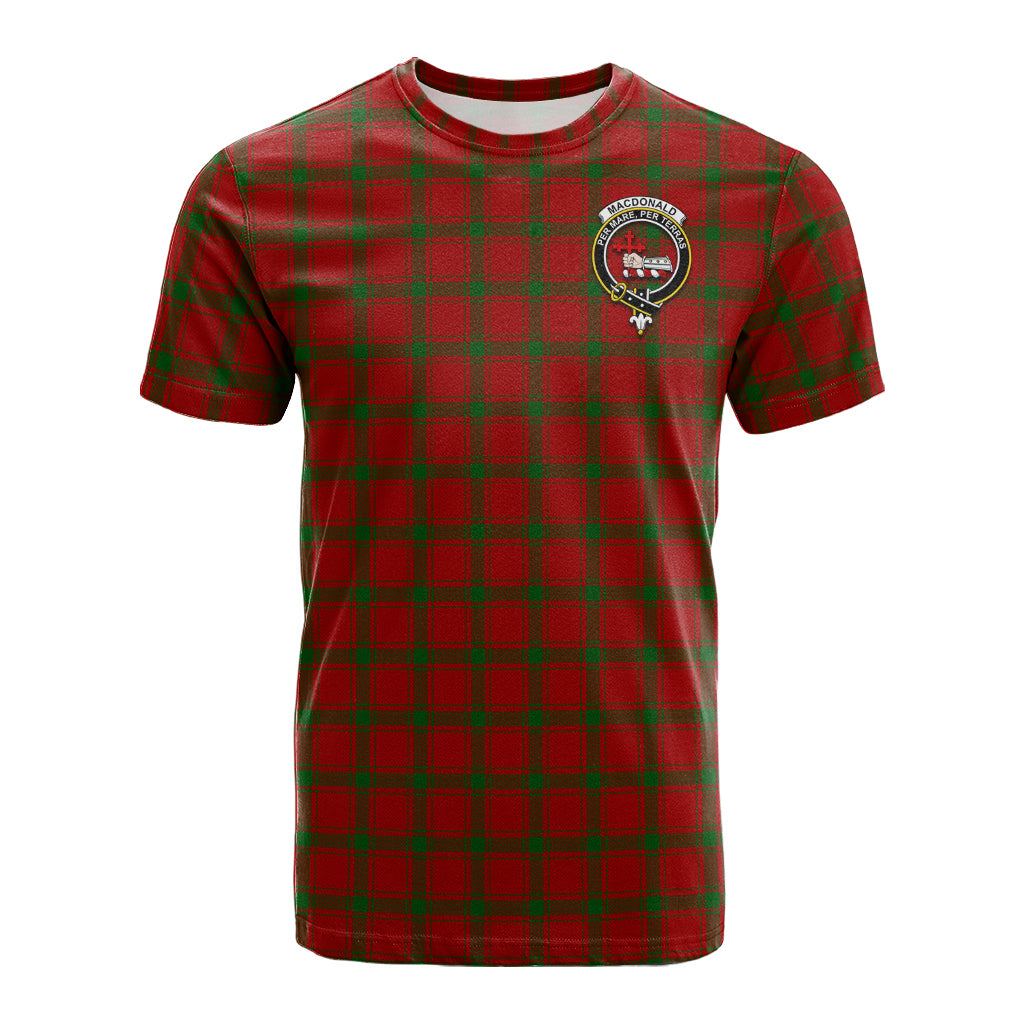 MacDonald (McDonald) of Sleat Tartan T-Shirt with Family Crest - Tartan Vibes Clothing