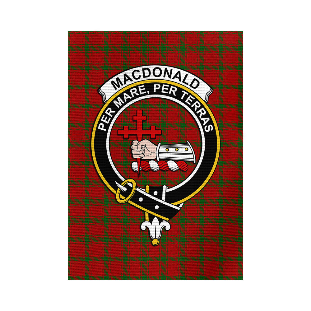 MacDonald (McDonald) of Sleat Tartan Flag with Family Crest - Tartan Vibes Clothing