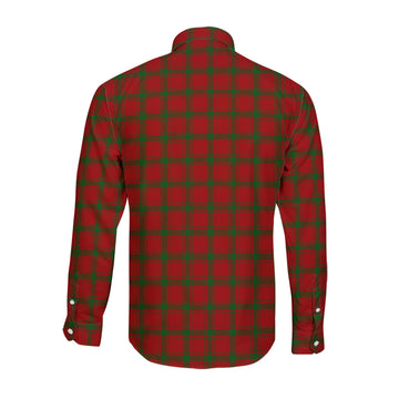 MacDonald (McDonald) of Sleat Tartan Long Sleeve Button Up Shirt with Family Crest