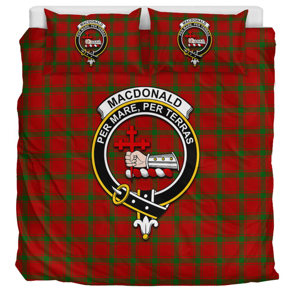 MacDonald (McDonald) of Sleat Tartan Bedding Set with Family Crest UK Bedding Set UK Super King 104*94 inch - Tartan Vibes Clothing