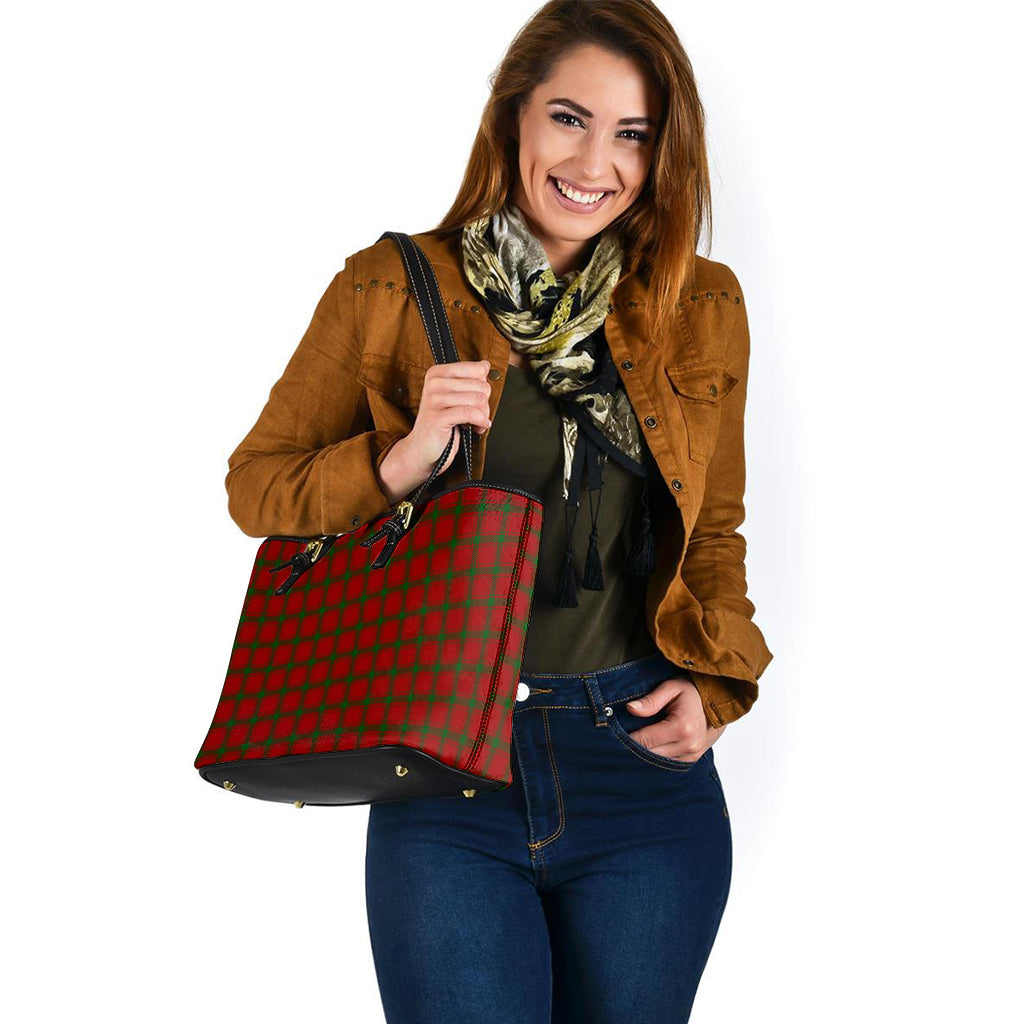 MacDonald (McDonald) of Sleat Tartan Leather Tote Bag - Tartan Vibes Clothing