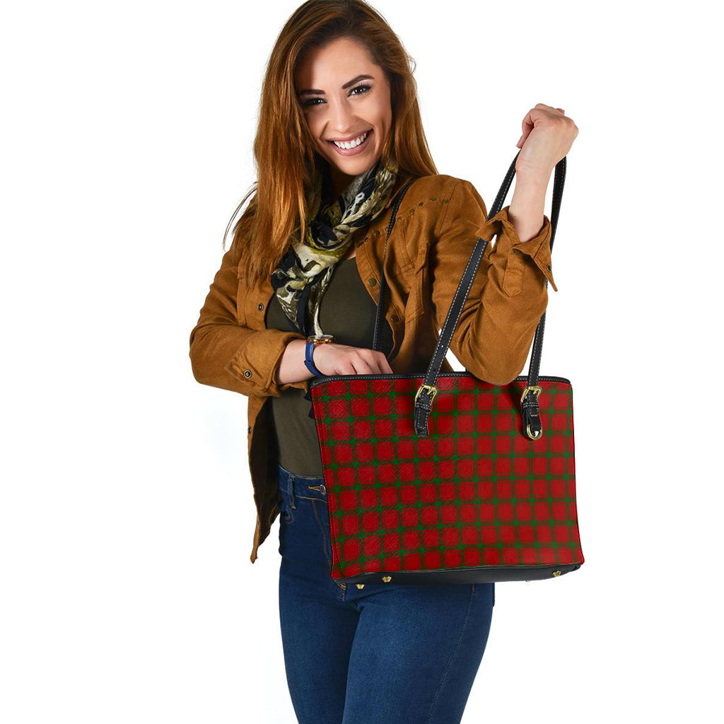 MacDonald (McDonald) of Sleat Tartan Leather Tote Bag - Tartan Vibes Clothing