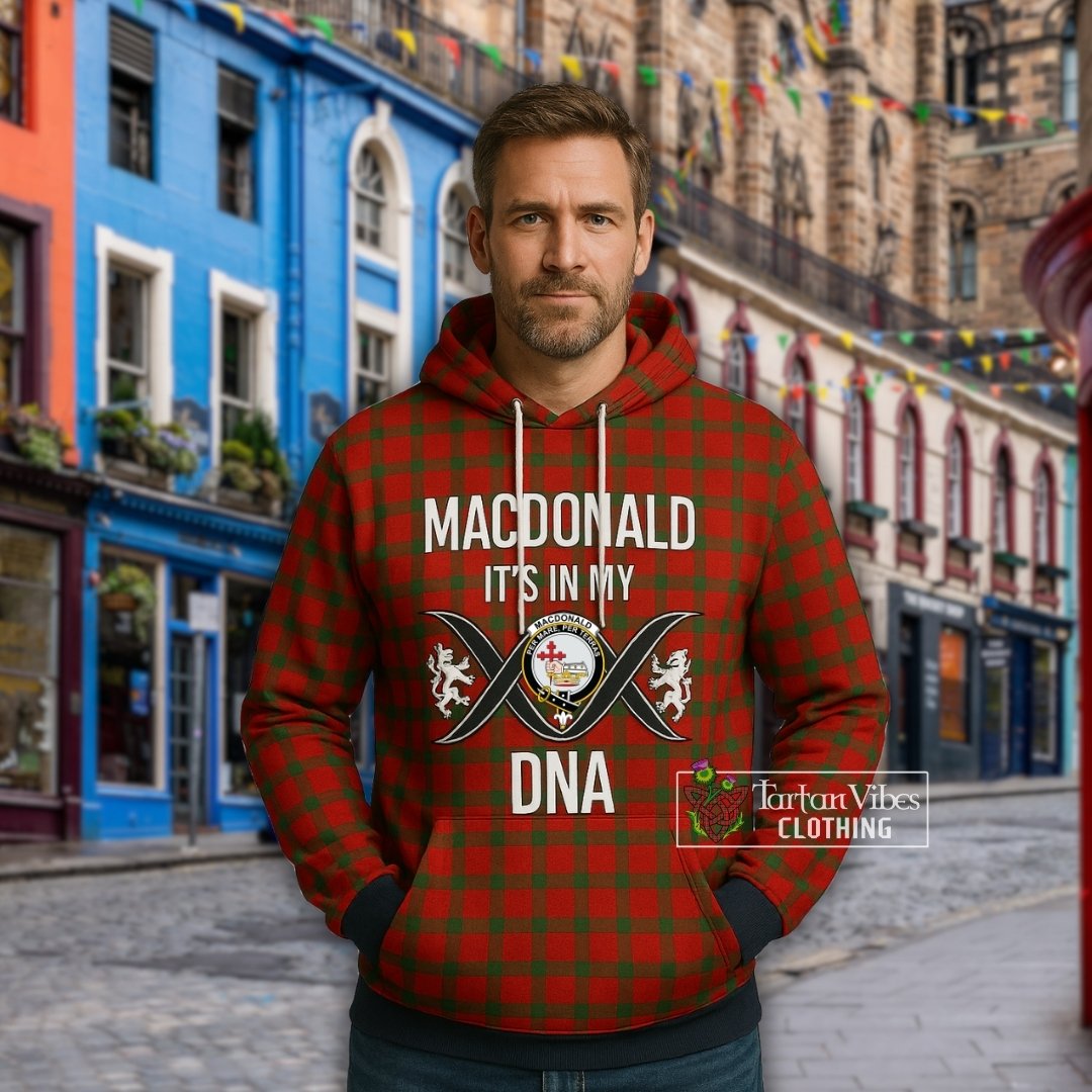 MacDonald (McDonald) of Sleat Tartan Hoodie with Family Crest DNA In Me Style