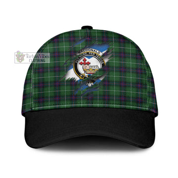 MacDonald of The Isles Tartan Classic Cap with Family Crest In Me Style