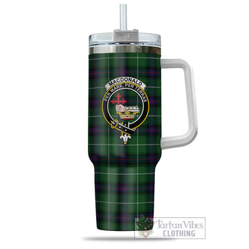 MacDonald of The Isles Tartan and Family Crest Tumbler with Handle