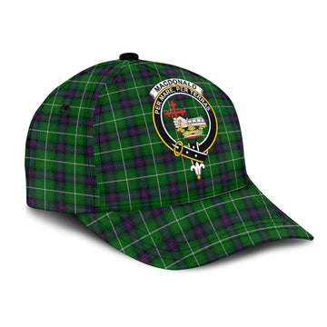 MacDonald of The Isles Tartan Classic Cap with Family Crest