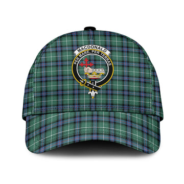 MacDonald of the Isles Hunting Ancient Tartan Classic Cap with Family Crest