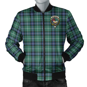 MacDonald of the Isles Hunting Ancient Tartan Bomber Jacket with Family Crest