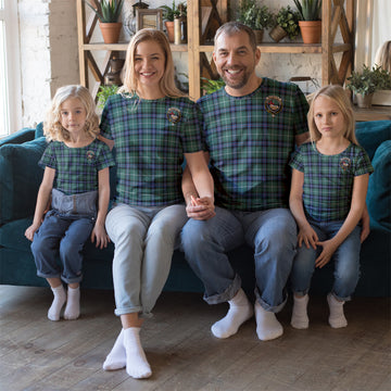MacDonald of the Isles Hunting Ancient Tartan T-Shirt with Family Crest