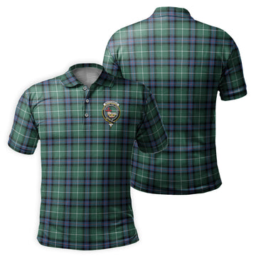 MacDonald of the Isles Hunting Ancient Tartan Men's Polo Shirt with Family Crest
