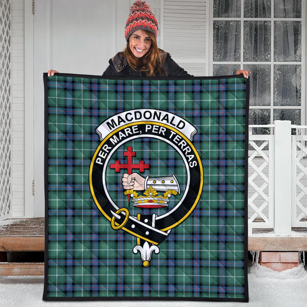 macdonald-of-the-isles-hunting-ancient-tartan-quilt-with-family-crest
