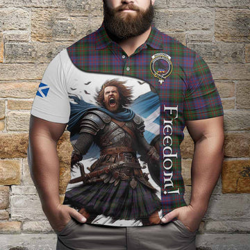 MacDonell (McDonell) Crest Tartan Polo Shirt Inspired by the Freedom of Scottish Warrior Kid - Tartan Vibes Clothing