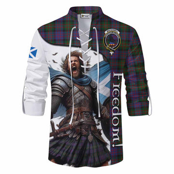 MacDonell (McDonell) Crest Tartan Ghillie Kilt Shirt Inspired by the Freedom of Scottish Warrior Men - Tartan Vibes Clothing