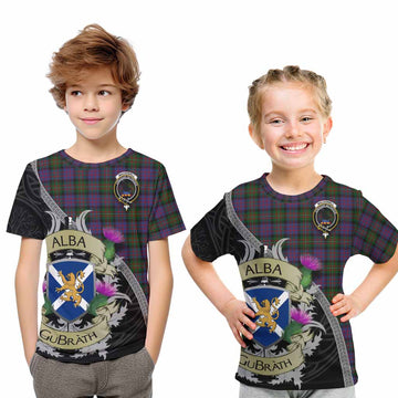 MacDonell (McDonell) Tartan Family Crest Kid T-Shirt Lion Rampant Royal Thistle Shield Celtic Inspired Youth XL Size14 - Tartan Vibes Clothing