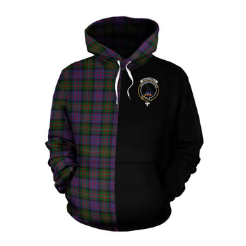 MacDonell (McDonell) Tartan Cotton Hoodie with Family Crest and Half Of Me Style Pullover Hoodie XS - Tartan Vibes Clothing