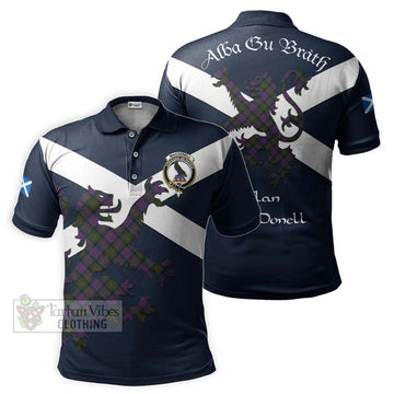 MacDonell (McDonell) Tartan Lion Rampant Polo Shirt Proudly Display Your Heritage with Alba Gu Brath and Clan Name Kid - Tartan Vibes Clothing