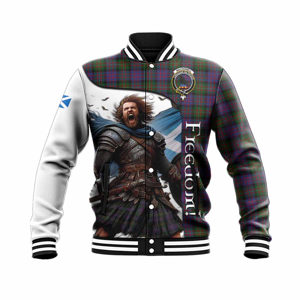 MacDonell (McDonell) Crest Tartan Baseball Jacket Inspired by the Freedom of Scottish Warrior Unisex - Tartan Vibes Clothing