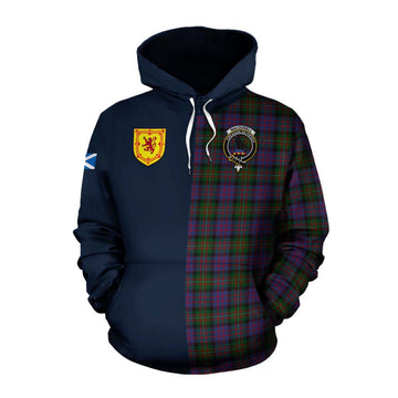 MacDonell (McDonell) Tartan Cotton Hoodie Alba with Scottish Lion Royal Arm Half Style Pullover Hoodie XS - Tartan Vibes Clothing