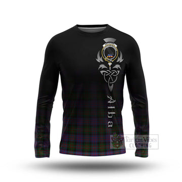 MacDonell (McDonell) Tartan Long Sleeve T-Shirt Featuring Alba Gu Brath Family Crest Celtic Inspired Unisex - Tartan Vibes Clothing