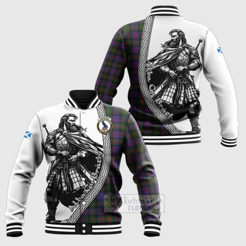 MacDonell (McDonell) Tartan Clan Crest Baseball Jacket with Highlander Warrior Celtic Style Unisex - Tartan Vibes Clothing