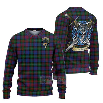 MacDonell (McDonell) Tartan Ugly Sweater with Family Crest Celtic Skull Style Unisex - Tartan Vibes Clothing