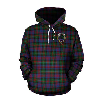 MacDonell (McDonell) Tartan Cotton Hoodie with Family Crest Celtic Skull Style Pullover Hoodie XS - Tartan Vibes Clothing