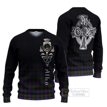 MacDonell (McDonell) Tartan Ugly Sweater Featuring Alba Gu Brath Family Crest Celtic Inspired Unisex - Tartan Vibes Clothing