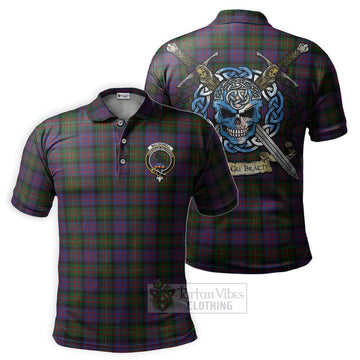 MacDonell (McDonell) Tartan Polo Shirt with Family Crest Celtic Skull Style Kid - Tartan Vibes Clothing