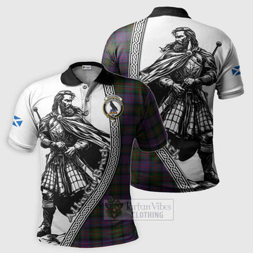 MacDonell (McDonell) Tartan Clan Crest Polo Shirt with Highlander Warrior Celtic Style Kid - Tartan Vibes Clothing