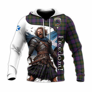 MacDonell (McDonell) Crest Tartan Knitted Hoodie Inspired by the Freedom of Scottish Warrior Unisex Knitted Pullover Hoodie - Tartan Vibes Clothing