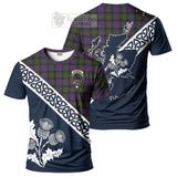 MacDonell (McDonell) Tartan T-Shirt Featuring Thistle and Scotland Map Kid's Shirt - Tartanvibesclothing Store