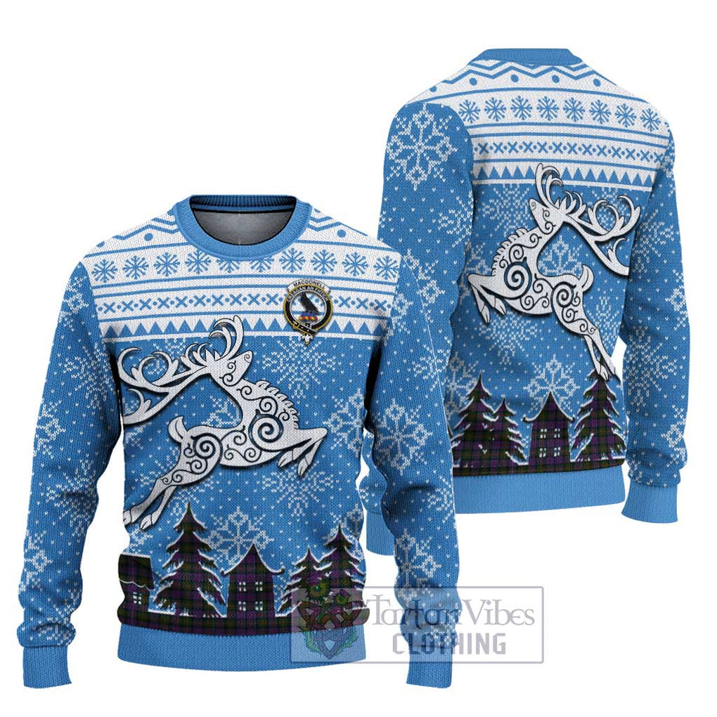 MacDonell (McDonell) Clan Christmas Ugly Sweater Celtic Reindeer Style Unisex - Tartan Vibes Clothing