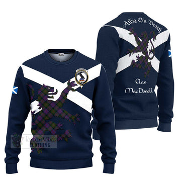 MacDonell (McDonell) Tartan Lion Rampant Ugly Sweater Proudly Display Your Heritage with Alba Gu Brath and Clan Name Unisex - Tartan Vibes Clothing