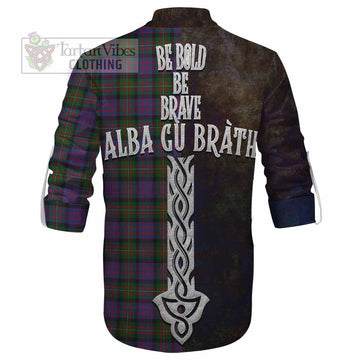 MacDonell (McDonell) Tartan Family Crest Ghillie Kilt Shirt Alba Gu Brath Be Brave Lion Ancient Style - Tartan Vibes Clothing