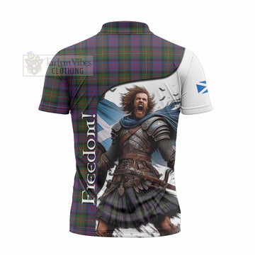 MacDonell (McDonell) Crest Tartan Zipper Polo Shirt Inspired by the Freedom of Scottish Warrior - Tartan Vibes Clothing