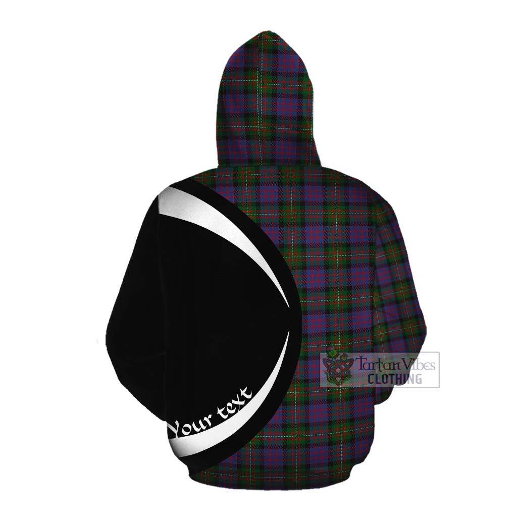 MacDonell (McDonell) Tartan Cotton Hoodie with Family Crest Circle Style Pullover Hoodie - Tartan Vibes Clothing