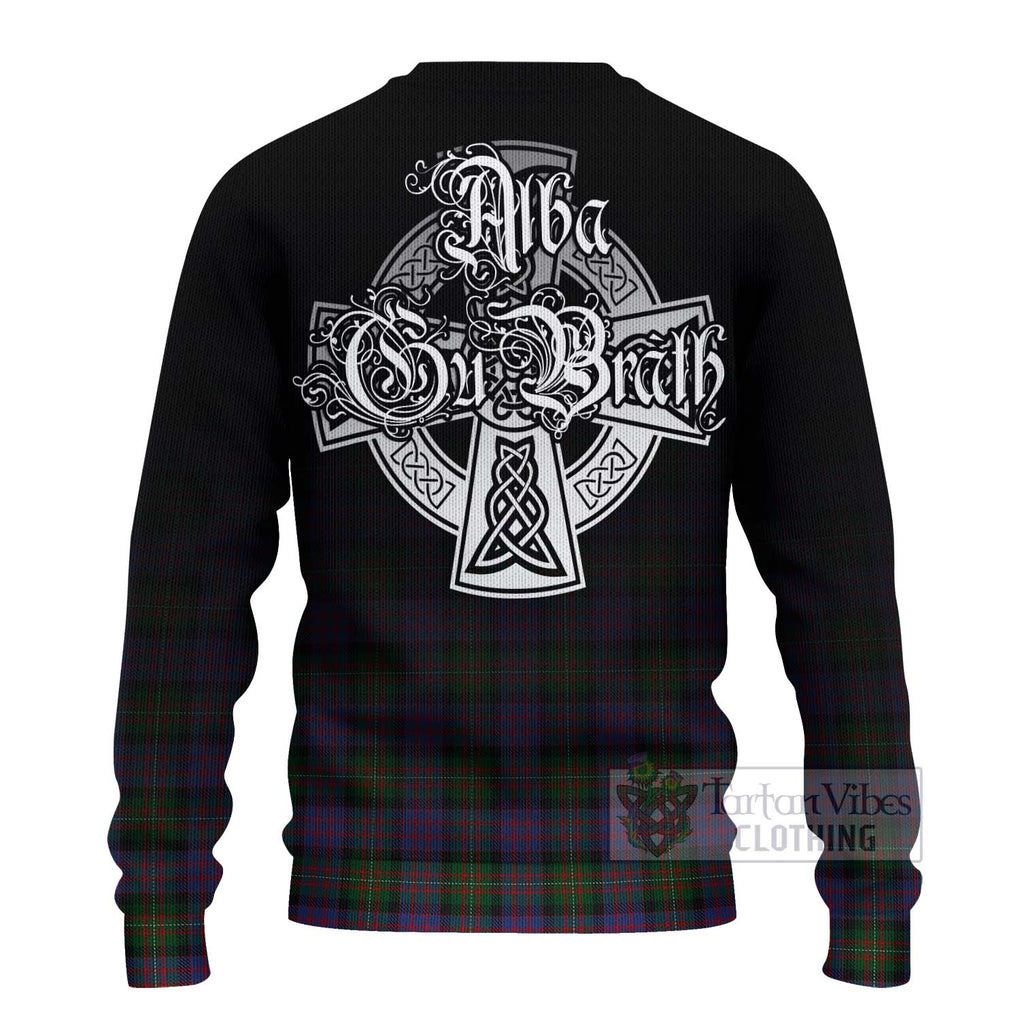 MacDonell (McDonell) Tartan Ugly Sweater Featuring Alba Gu Brath Family Crest Celtic Inspired - Tartan Vibes Clothing