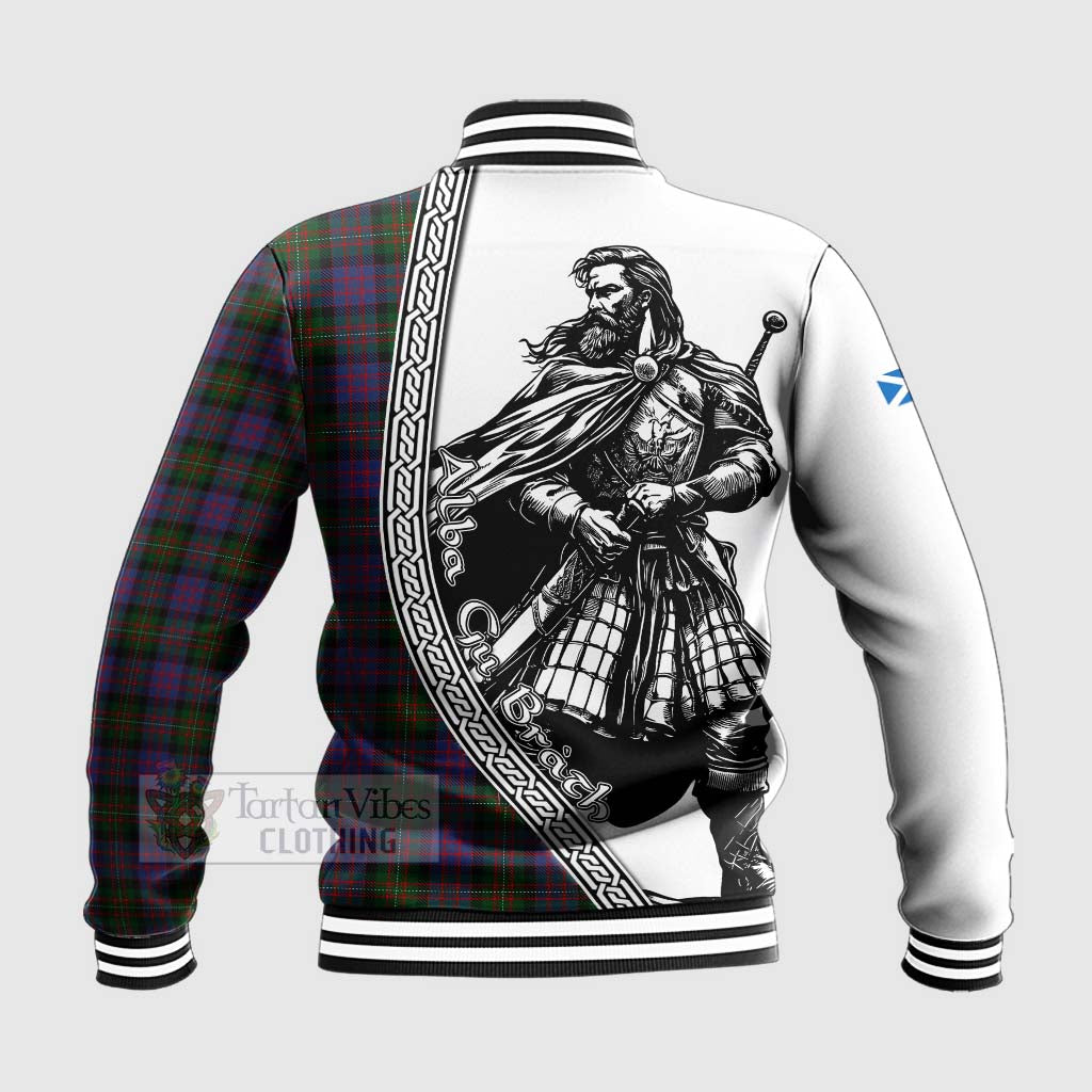 MacDonell (McDonell) Tartan Clan Crest Baseball Jacket with Highlander Warrior Celtic Style - Tartan Vibes Clothing