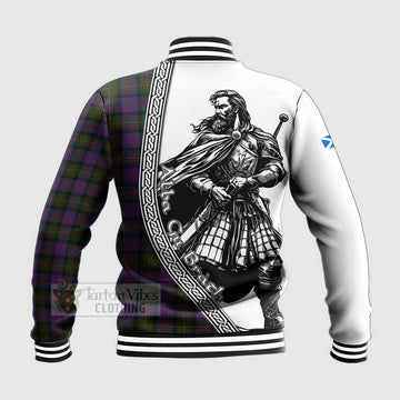 MacDonell (McDonell) Tartan Clan Crest Baseball Jacket with Highlander Warrior Celtic Style - Tartan Vibes Clothing