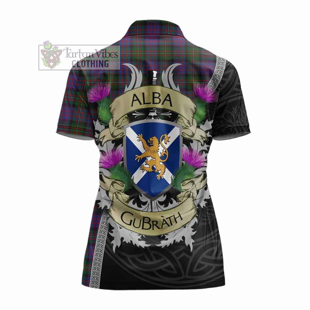 MacDonell (McDonell) Tartan Family Crest Women's Polo Shirt Lion Rampant Royal Thistle Shield Celtic Inspired - Tartan Vibes Clothing