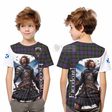MacDonell (McDonell) Crest Tartan Kid T-Shirt Inspired by the Freedom of Scottish Warrior - Tartan Vibes Clothing