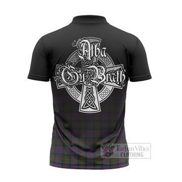 MacDonell (McDonell) Tartan Zipper Polo Shirt Featuring Alba Gu Brath Family Crest Celtic Inspired - Tartan Vibes Clothing